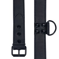 Ошейник с поводком на цепи Bondage Fetish Black Matt Collar With Leash