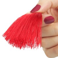 Зажимы для сосков с красными кисточками и цепочкой Зажимы для сосков с красными кисточками и цепочкой