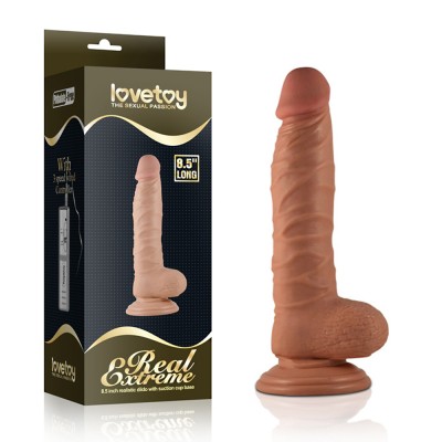 Фаллоимитатор реалистичный на присоске мулат Real Extreme Large 8.5”