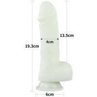 Светящийся в темноте фаллос на присоске Lumino Play Dildo 19 см