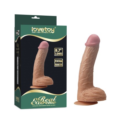 Фаллоимитатор на присоске Real Extreme Extra Girth Dildo 22 см