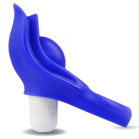 Вибро-кольцо Power Clit Silicone Cockring голубое