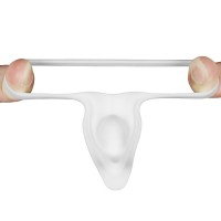 Вибро-кольцо Power Clit Silicone Cockring белое