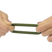 Набор эрекционных колец Power Plus Soft Silicone Snug Ring зеленого цвета