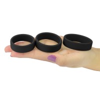 Набор из 3 плоских эрекционных колец Power Plus Soft Silicone Pro Ring