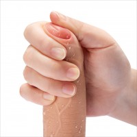 Фаллос с закрытой головкой на присоске с мошонкой 7'' Dual-layered Uncircumcised Liquid Silicone Nature Cock Flesh Фаллос с закрытой головкой на присоске с мошонкой 7'' Dual-layered Uncircumcised Liquid Silicone Nature Cock Flesh