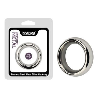 Эрекционное кольцо Stainless Steel Metal Silver Cockring 1.5'' Эрекционное кольцо Stainless Steel Metal Silver Cockring 1.5''