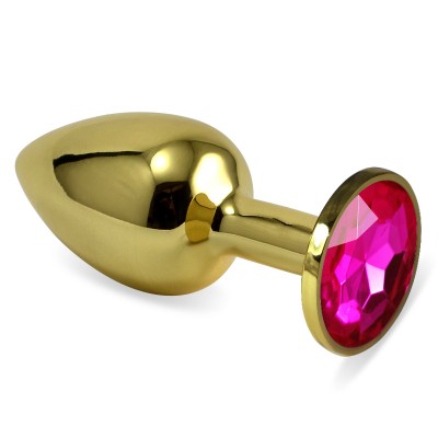 Анальная пробка Rosebud Gold S рубиновая