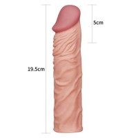 Удлиняющая насадка на пенис телесная X-Tender Penis Sleeve + 5 см