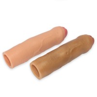 Удлиняющая насадка на пенис Revolutionary Silicone Nature Extender Uncircumcised мулат + 4 см Удлиняющая насадка на пенис Revolutionary Silicone Nature Extender Uncircumcised мулат + 4 см