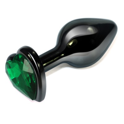 Анальная пробка Rosebud Heart Metal Plug(Green) S Анальная пробка Rosebud Heart Metal Plug(Green) S