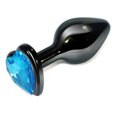 Анальная пробка Rosebud Heart Metal Plug(Blue) S Анальная пробка Rosebud Heart Metal Plug(Blue) S