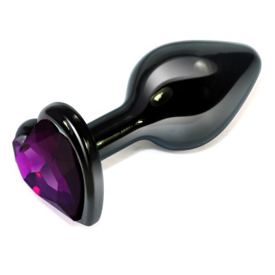 Анальная пробка Rosebud Heart Metal Plug(Purple) S Анальная пробка Rosebud Heart Metal Plug(Purple) S