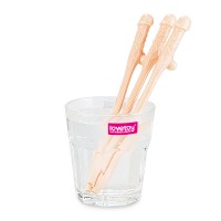 Трубочки бежевые Original Willy Straws 9 шт
