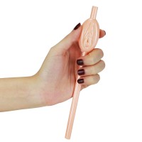 Трубочки бежевые Original Pussy Straws 9 шт