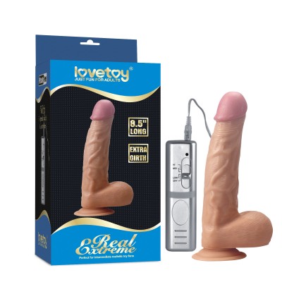 Вибратор на присоске Real Extreme Extra Girth Vibrating Dildo