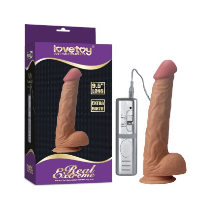 Вибратор на присоске Real Extreme Extra Girth Dildo 24 см