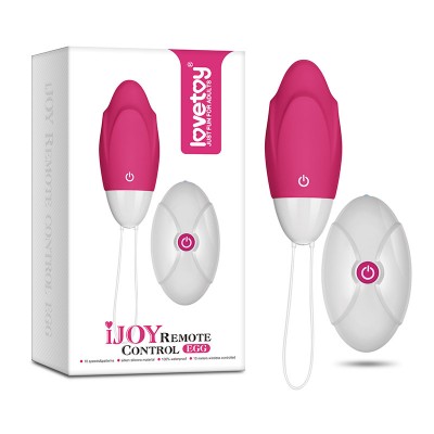 Розовое вибро-стимулятор яйцо с беспроводным пультом IJOY Remote Control Egg