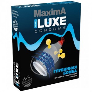 Презерватив Luxe Maxima Глубинная Бомба 1 штука