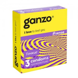 Презервативы Ganzo Sense №3 (Тонкие)