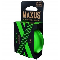 Презервативы Maxus Mixed микс в металлическом кейсе 3 шт