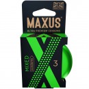 Презервативы Maxus Mixed микс в металлическом кейсе 3 шт
