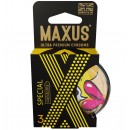 Презервативы Maxus Special точечно-ребристые в пластиковом кейсе 3 шт