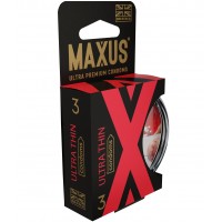 Презервативы Maxus Ultra thin ультратонкие в пластиковом кейсе 3 шт