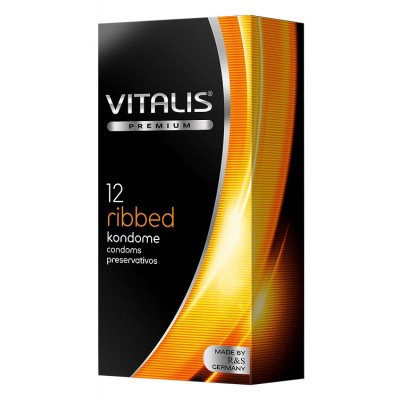 Презервативы Vitalis Premium №12 Ribbed ребристые Презервативы Vitalis Premium №12 Ribbed ребристые