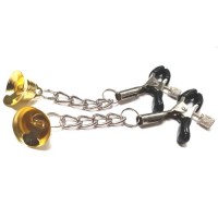 Зажимы для сосков с цепью и колокольчиком