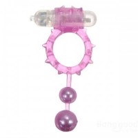 Эрекционное кольцо с вибрацией Ball Banger Cock Ring 2 balls+ Vibe розовое Эрекционное кольцо с вибрацией Ball Banger Cock Ring 2 balls+ Vibe розовое