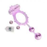 Эрекционное кольцо с вибрацией Ball Banger Cock Ring 2 balls+ Vibe розовое Эрекционное кольцо с вибрацией Ball Banger Cock Ring 2 balls+ Vibe розовое