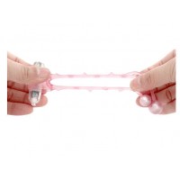 Эрекционное кольцо с вибрацией Ball Banger Cock Ring 3 balls + Vibe розовое