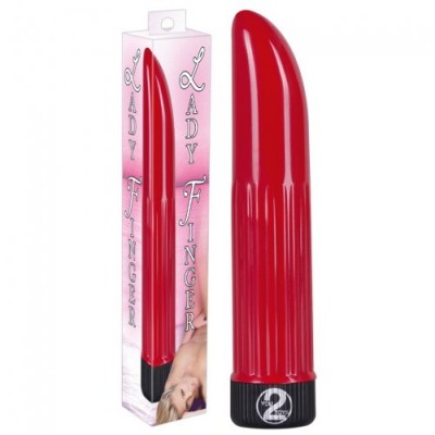 Красный вибратор Lady Finger Красный вибратор Lady Finger