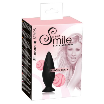 Анальная втулка Smile Pointer черная S