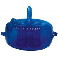 Надувное синее кресло с вибронасадкой Sit Love Vibrating Chair