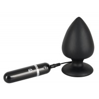 Анальная черная втулка Black Velvets