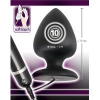 Анальная черная втулка Black Velvets