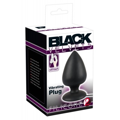 Анальная черная втулка Black Velvets