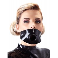 Маска-кляп из латекса с трубкой Latex Gag