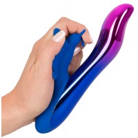 Перезаряжаемый вибратор с клиторальной бабочкой и подсветкой Sparkling Butterfly