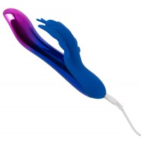 Перезаряжаемый вибратор с клиторальной бабочкой и подсветкой Sparkling Butterfly