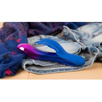 Перезаряжаемый вибратор с клиторальной бабочкой и подсветкой Sparkling Butterfly