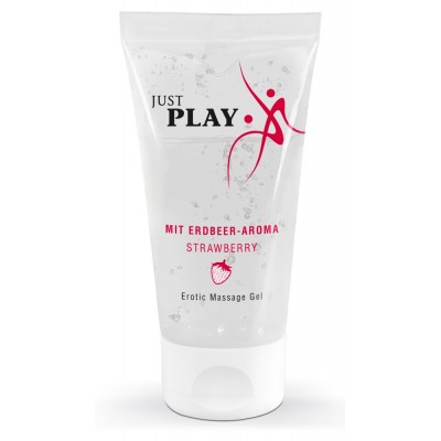 Гель-любрикант Just Play для секса и массажа с ароматом клубники 50 мл