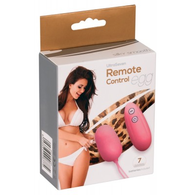 Виброяйцо с дистанционным управлением ULTRA SEVEN розовое Виброяйцо с дистанционным управлением ULTRA SEVEN розовое