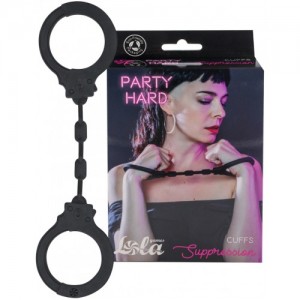 Силиконовые наручники Party Hard Suppression чёрные