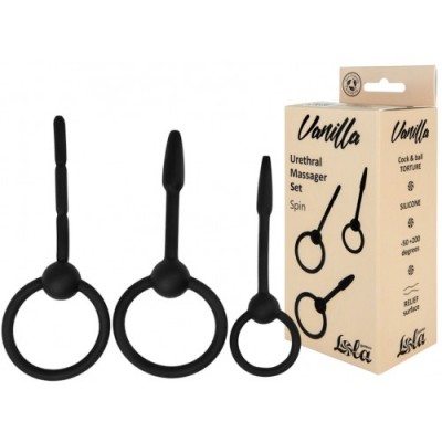 Набор силиконовых уретральных бужей Vanilla Spin