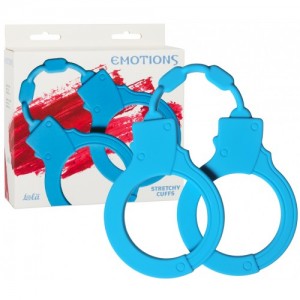 Силиконовые наручники Emotions Stretchy Cuffs голубые