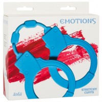 Силиконовые наручники Emotions Stretchy Cuffs голубые