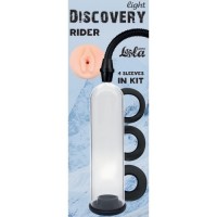 Вакуумная помпа со сменными насадками Discovery Light Rider прозрачная